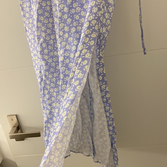 Zara midi skirt XS, side tie and thigh slit - Picture 4 of 4